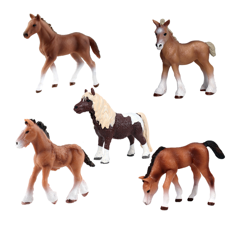 Kids Toys Reviews - Figurinhas de cavalo plástico para crianças,