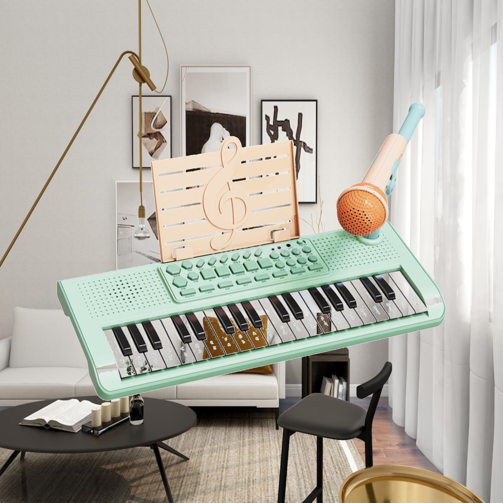 Kids Toys Home - Teclado de Piano para Crianças, Brinquedo