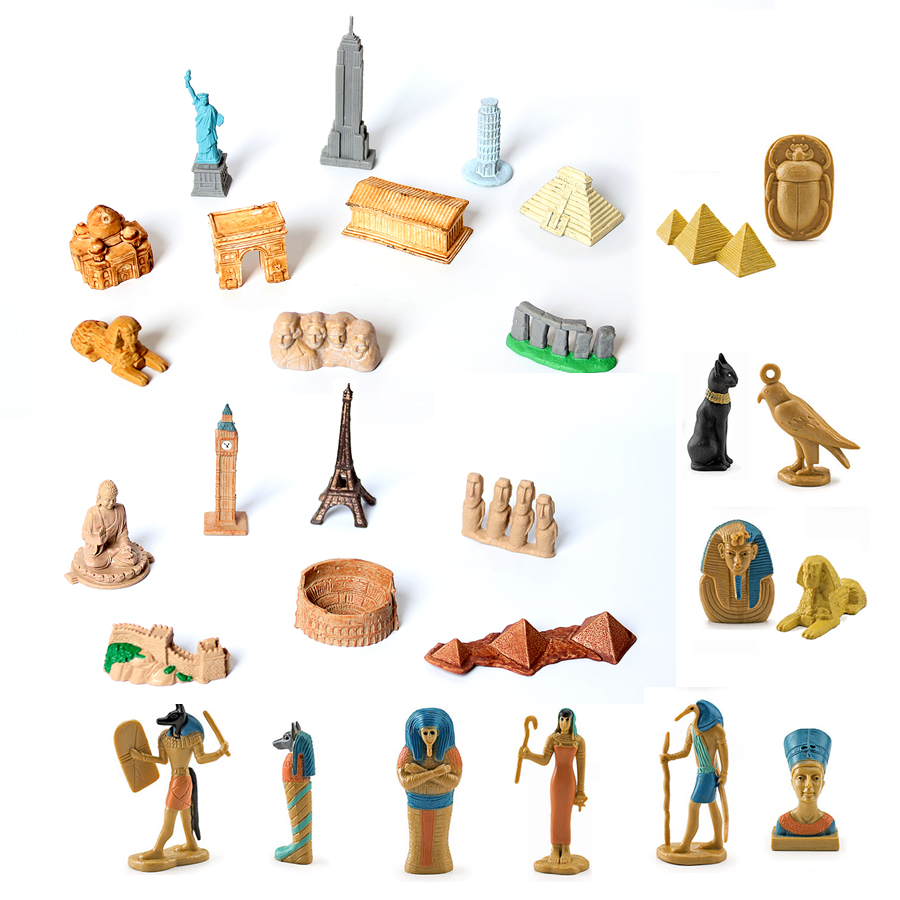 Kids Toys Egypt - Mini Antigo Egito Arquitetura Modelo Playset,