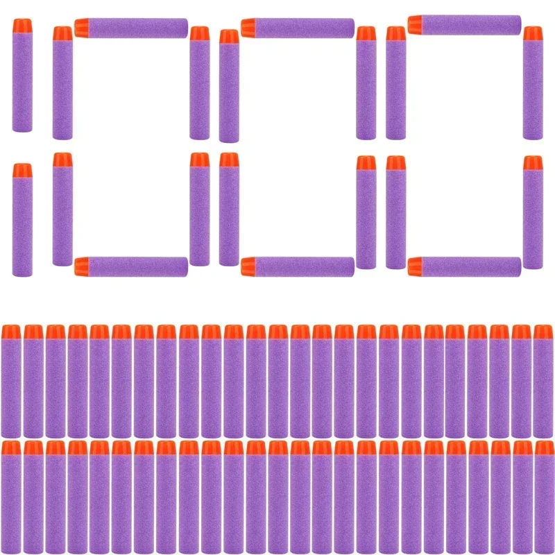 Foam Dart Gun - 23KPurple Balas Sólidas de Cabeça Redonda