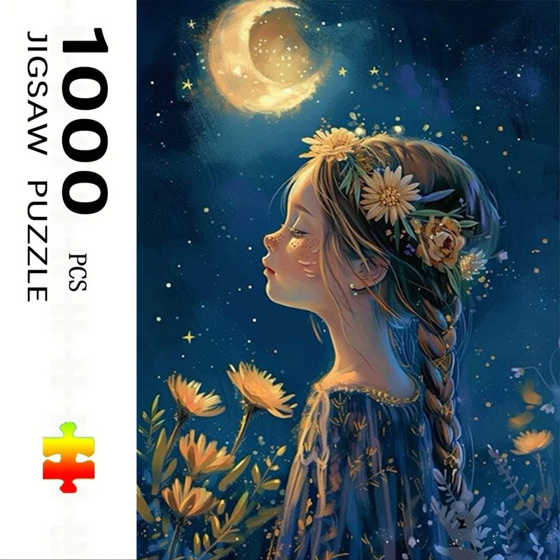 Kids Toys Under 1000 - Quebra-Cabeça de 500/1000 Peças Menina Sob