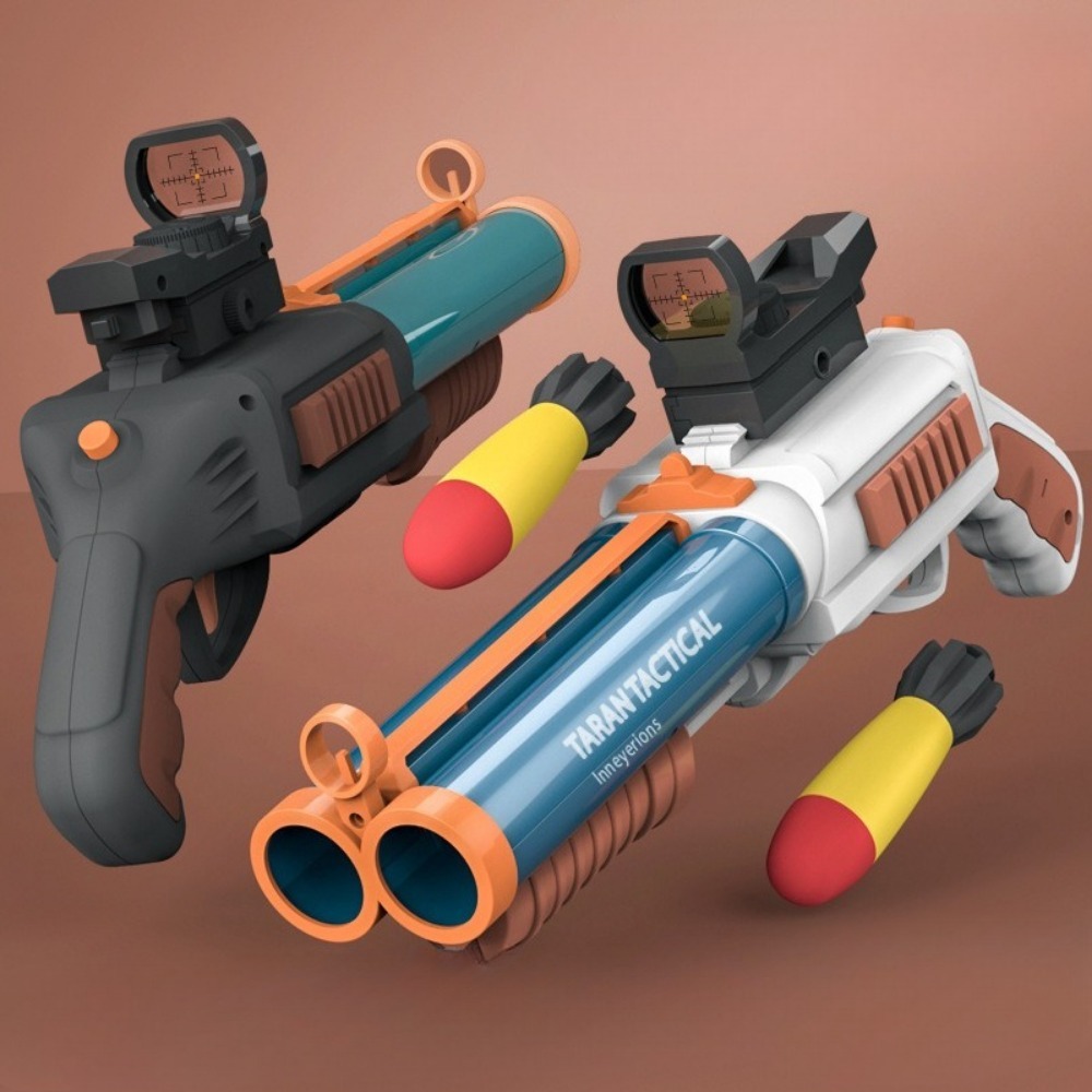 Foam Dart Gun - Pistola de Brinquedo com Dois Canos