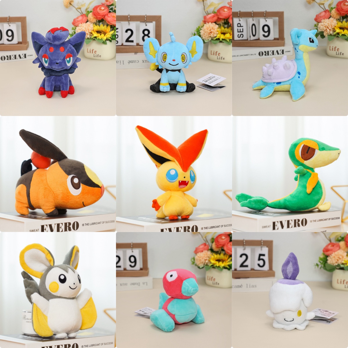 Kids Toys Movie - Bonecos de Pelúcia Pokémon Zorua Shinx