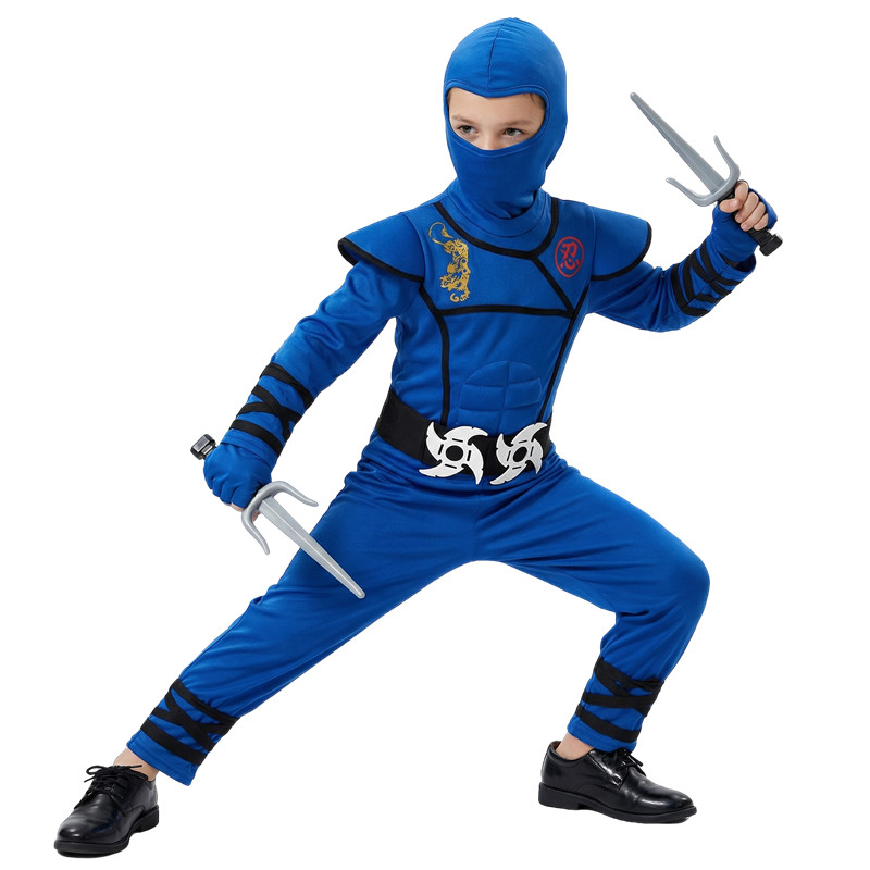Fantasia de ninja preta e azul - Kids Toys Movie avaliação e preço