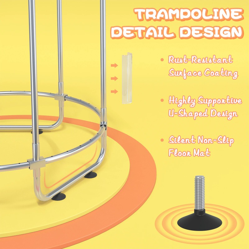 Trampolim para Crianças de 5FT - Trampoline Mini Indoor avaliação e preço