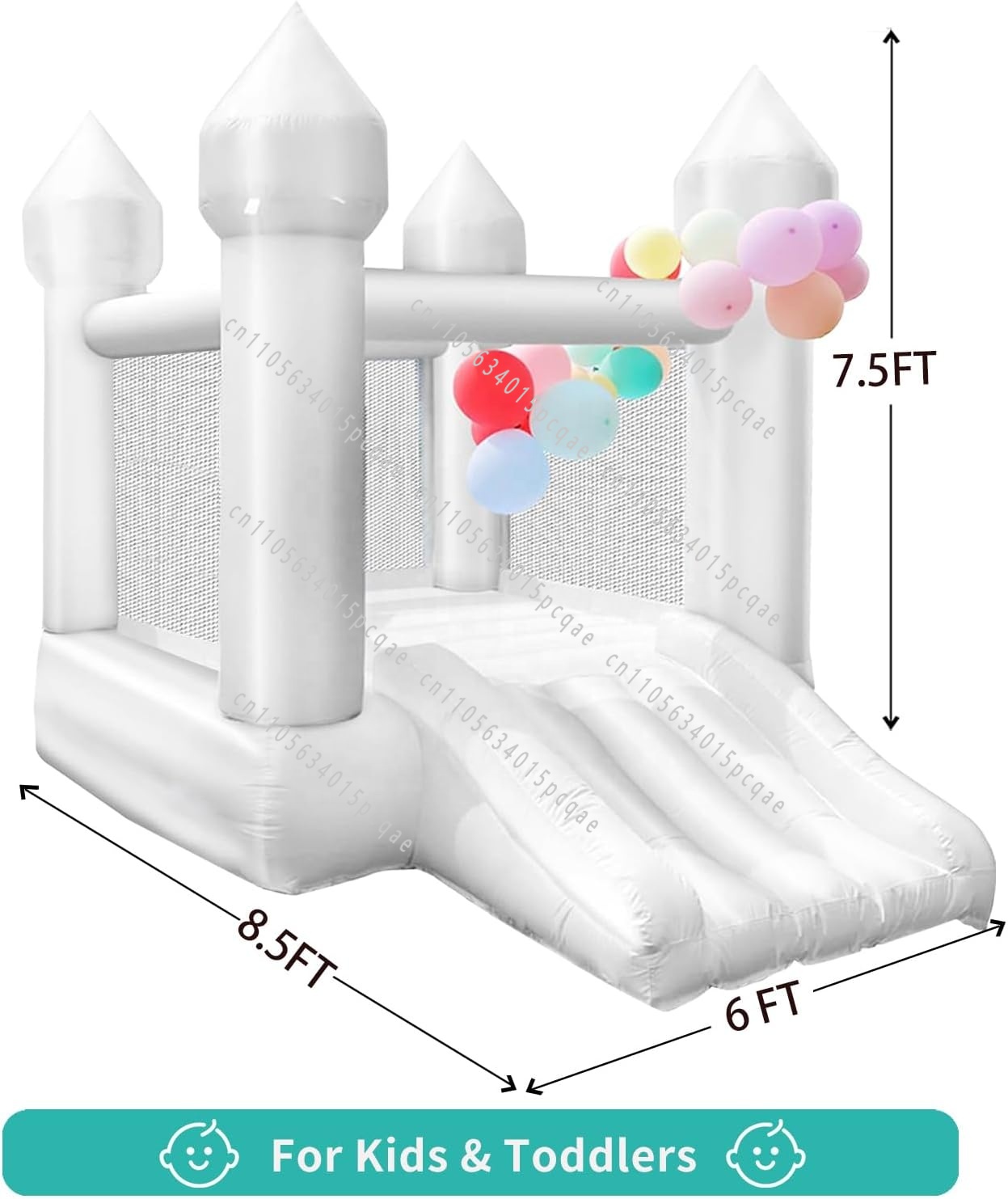 Lindo Castelo Inflável Branco  - Trampoline Mini Indoor avaliação e preço