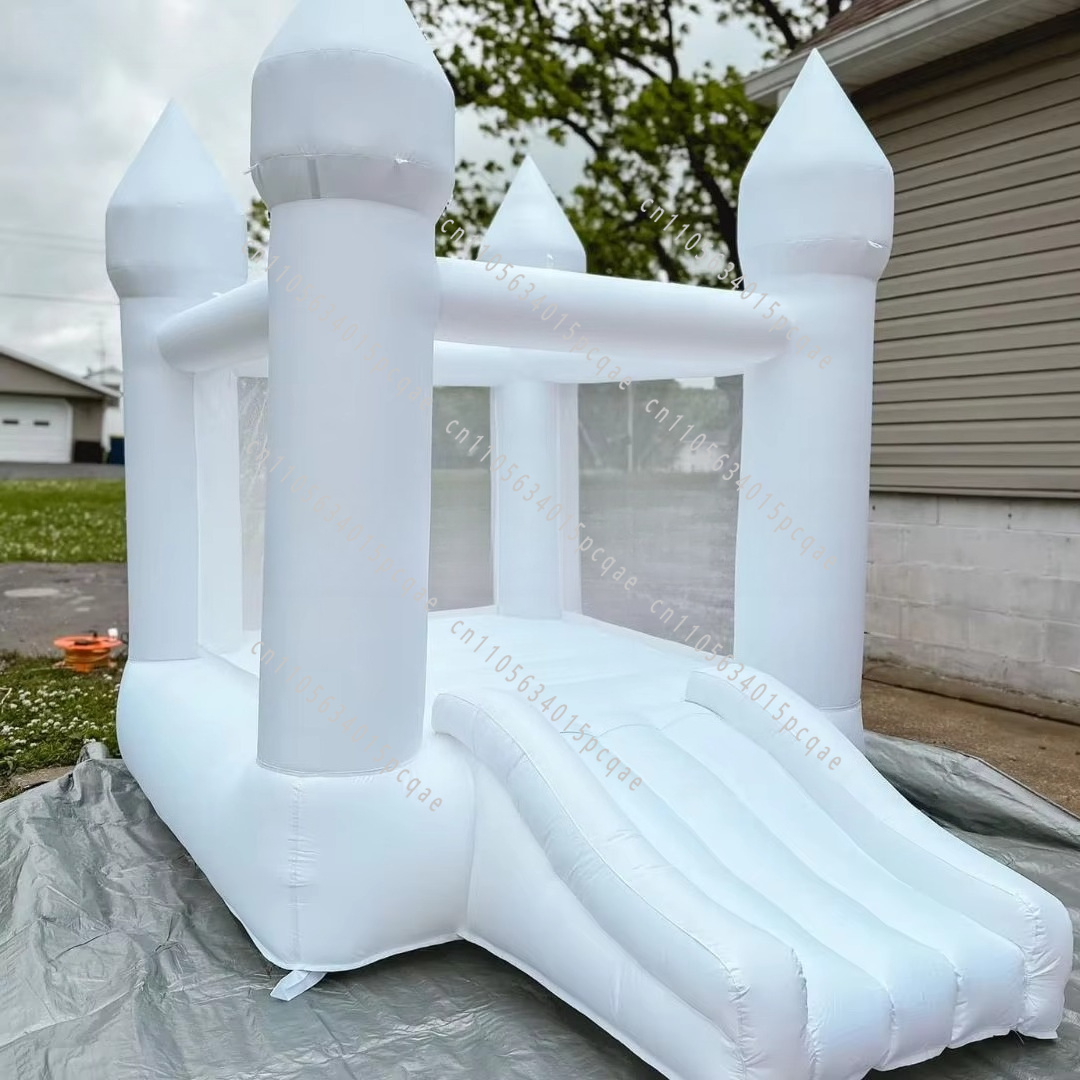 Lindo Castelo Inflável Branco  - Trampoline Mini Indoor avaliação e preço