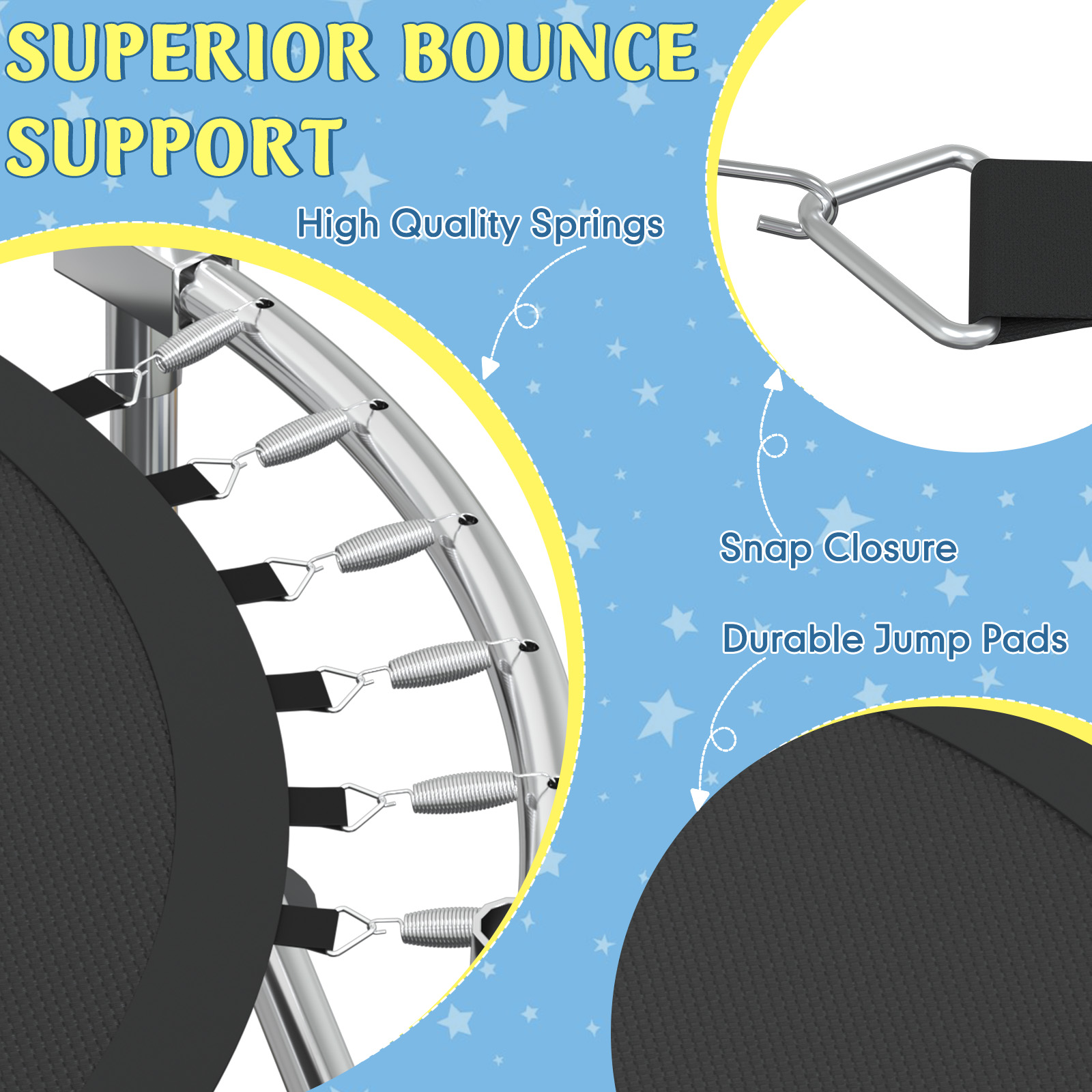 Trampolim para Crianças 5FT 8- - Trampoline Mini Indoor avaliação e preço