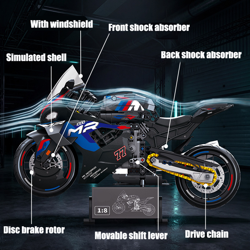 Blocos de Montar de Motociclet - Kids Toys Under 1000 avaliação e preço