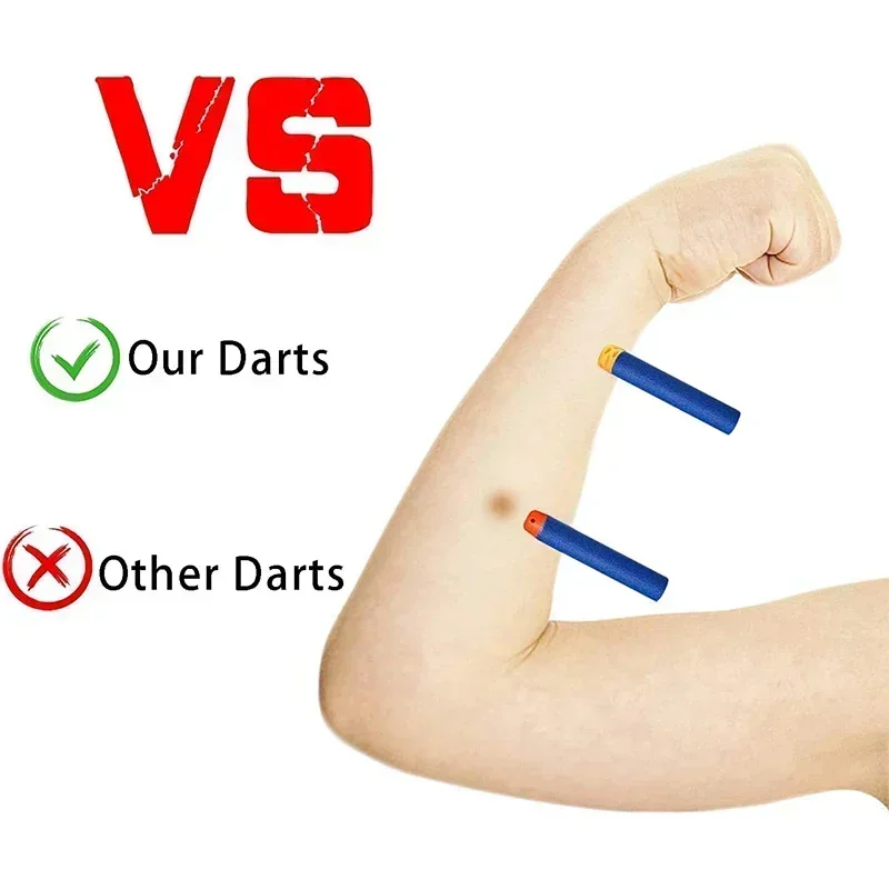 HOT1000-50pcs azul oco dardos  - Foam Dart Gun avaliação e preço