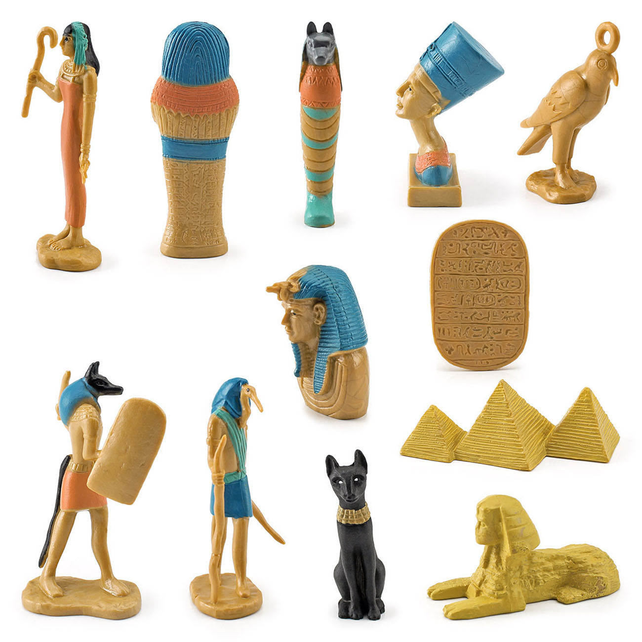 Conjunto de 12 modelo de pirâm - Kids Toys Egypt avaliação e preço