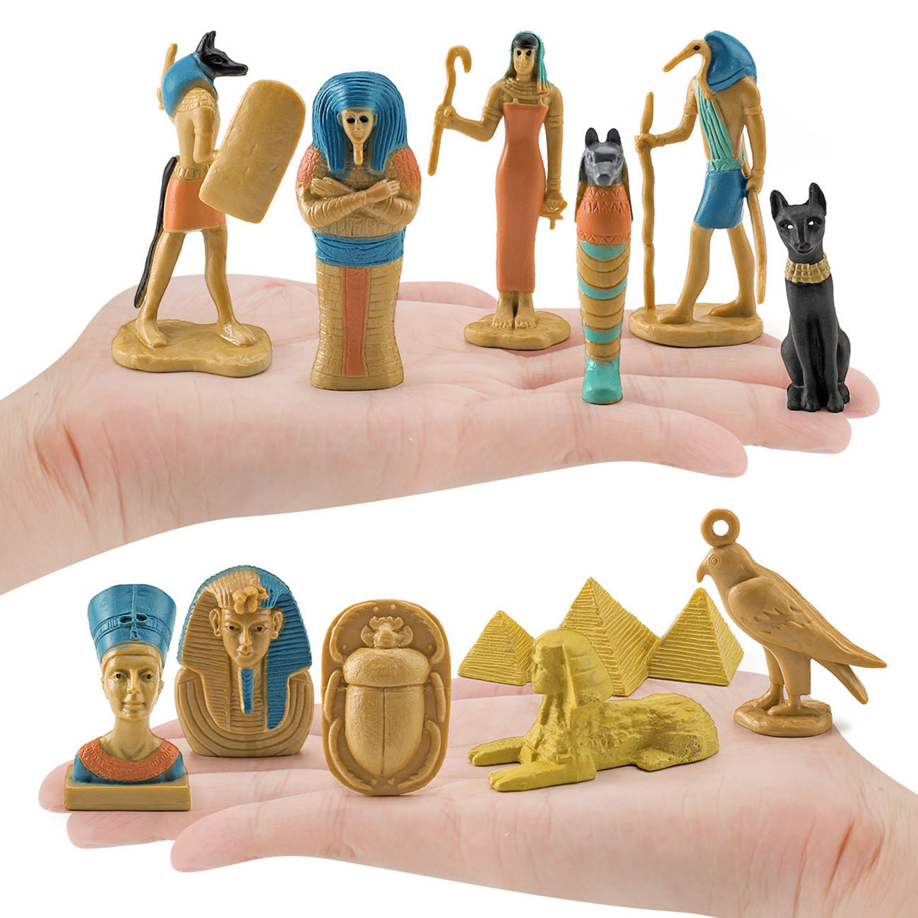 Conjunto de 12 modelo de pirâm - Kids Toys Egypt avaliação e preço