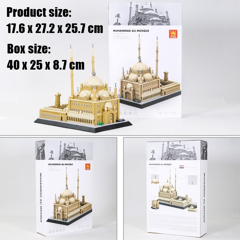 620 Peças - Mesquita de Muhamm - Kids Toys Egypt avaliação e preço