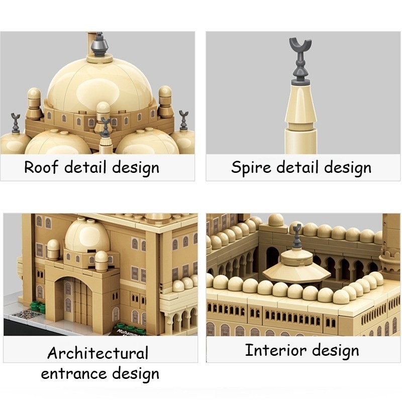 620 Peças - Mesquita de Muhamm - Kids Toys Egypt avaliação e preço