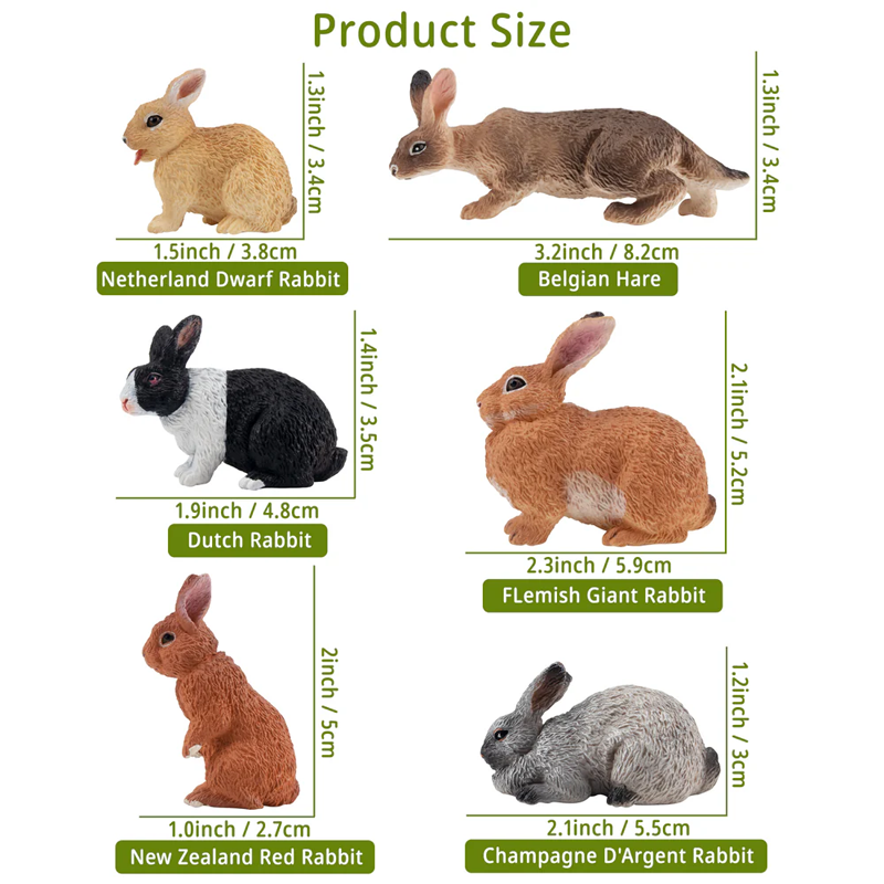 12 pçs simulação coelho fazend - Kids Toys Latest avaliação e preço