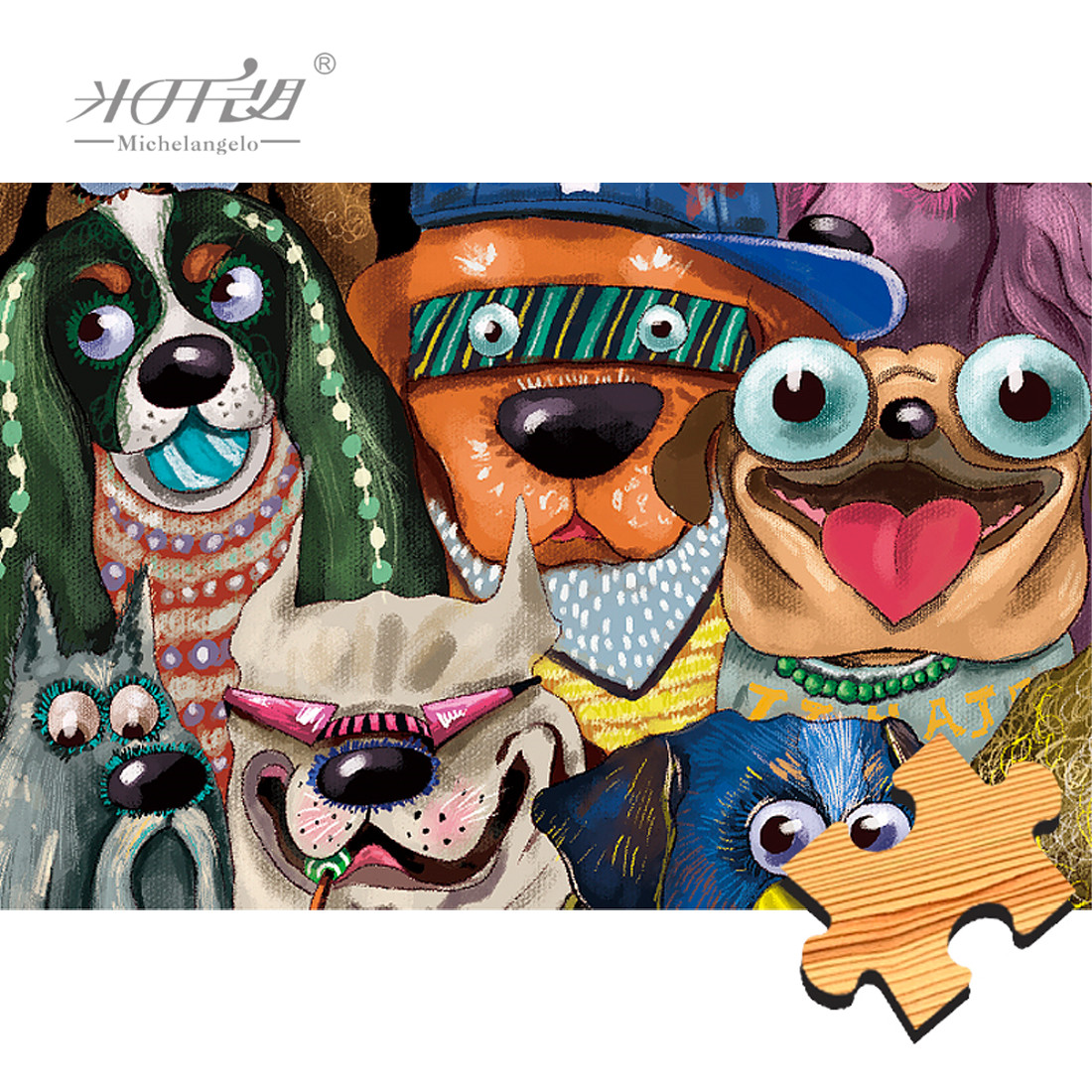 Michelangelo-quebra-cabeça de  - Kids Toys Under 1000 avaliação e preço