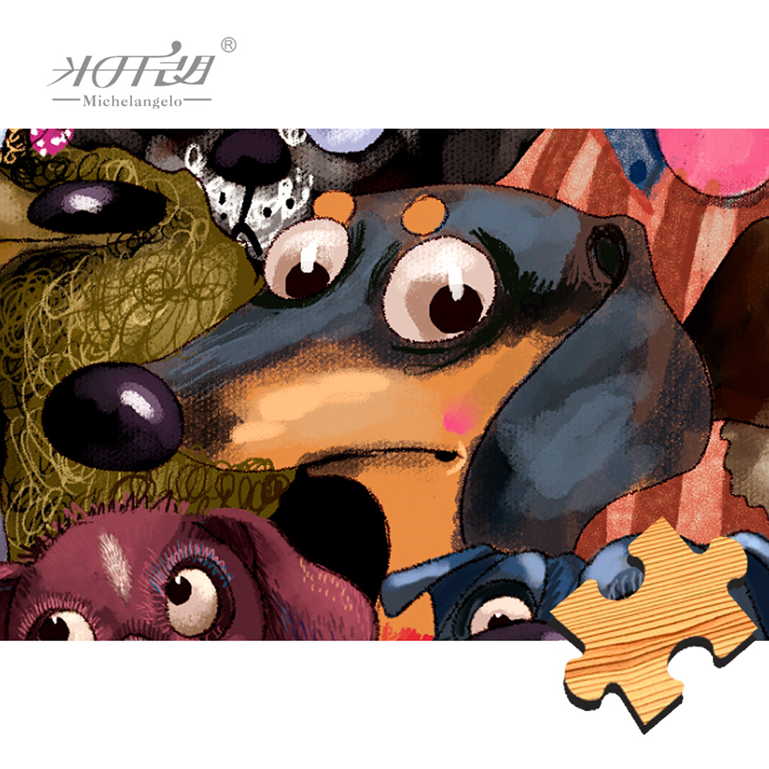 Michelangelo-quebra-cabeça de  - Kids Toys Under 1000 avaliação e preço