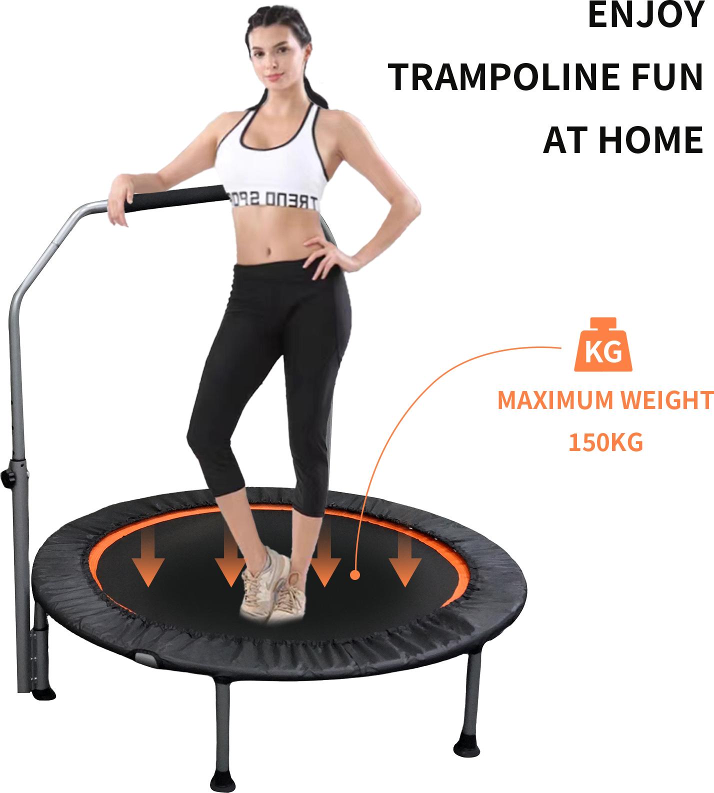 Mini trampolim de fitness dobr - Trampoline Mini Indoor avaliação e preço