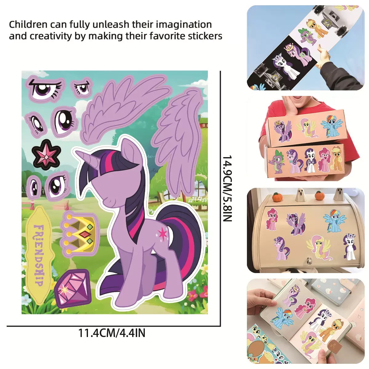 Adesivos My Little Pony 8/16PC - Kids Toys Png avaliação e preço