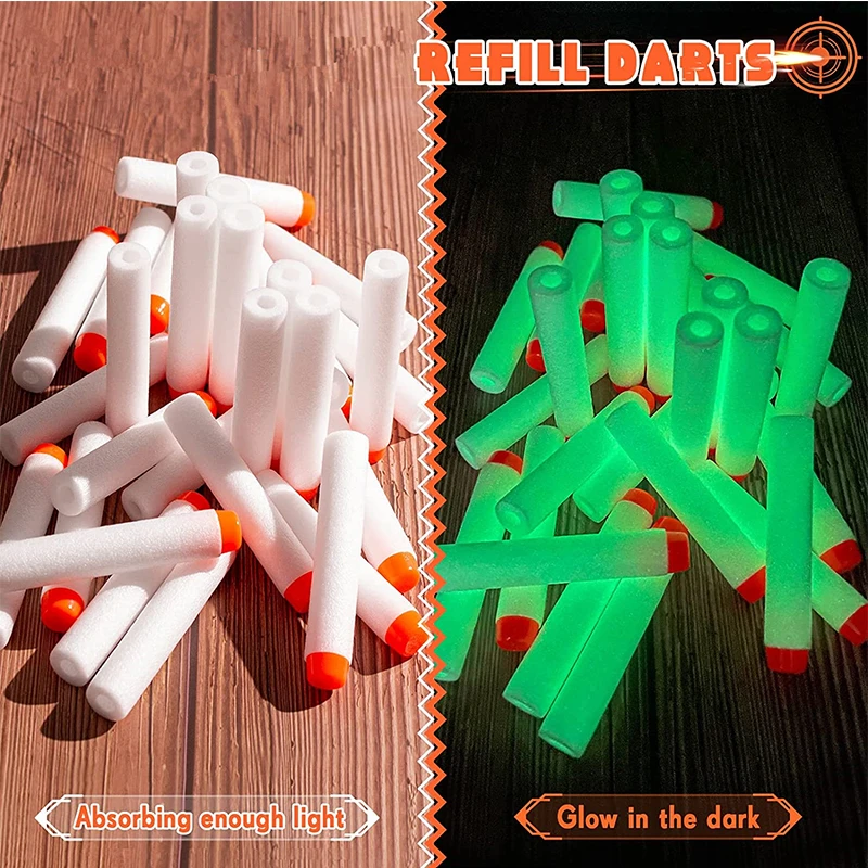 100 unidades de dardos de reca - Foam Dart Gun avaliação e preço
