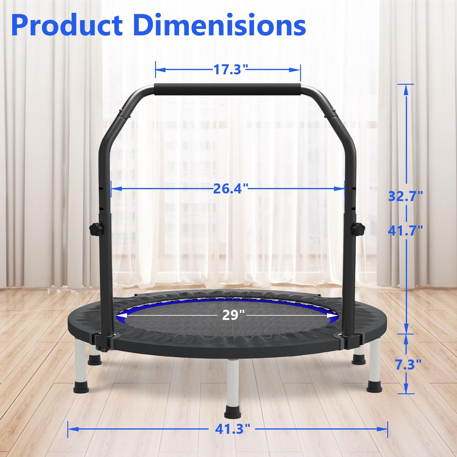 Mini Trampolim Rebounder de 40 - Trampoline Mini Indoor avaliação e preço